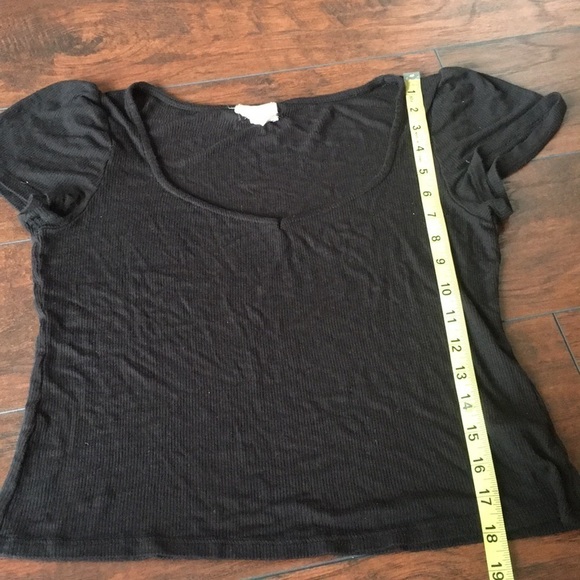 PST LOS ANGELES RIBBED BLACK TOP - Picture 4 of 6